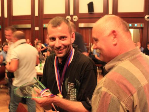 Maxrounds Team leader Miloš Kazda after awarding ceremony