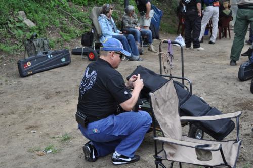 Stage preparingJ. Skoda and reloading