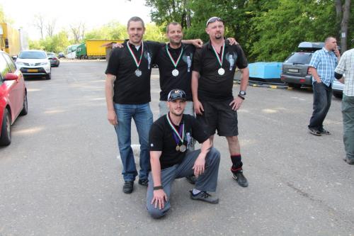 Awarding ceremony Open TeamTeam CZE Maxrounds J. Rakusan(from left), M. Kazda, M. Synek and F. Bindik