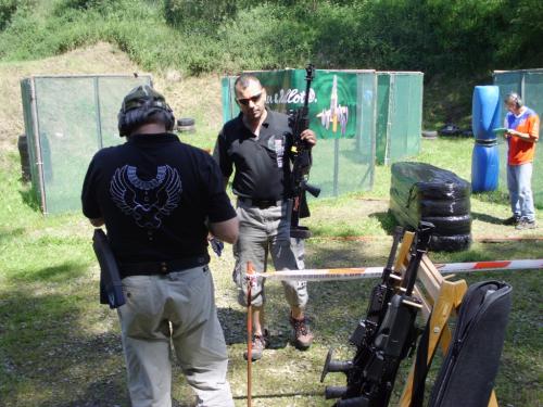 ChangingM. Kazda after stage run, V. Polivka before