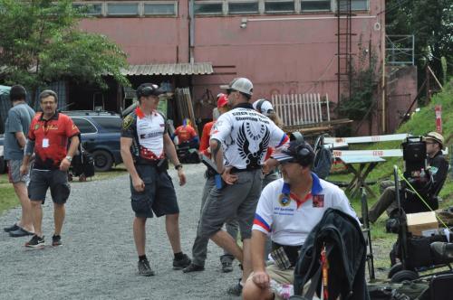 F. Bindik in actionDiscussion with R. Khalitov, M. Shvarts and A. Karelina