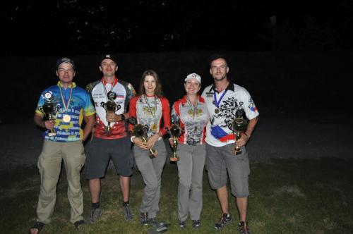 Open medalistsFrom left: V. Vasin(UKR), R. Khalitov(RUS), A. Karelina(RUS), M. Shvarts(RUS) and F. Bindik(CZE Maxrounds)
