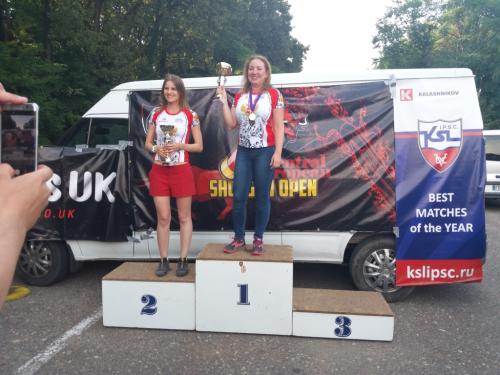 Open lady overal1st M. Shvarts(RUS), 2nd A. Karelina(RUS) and 3rd K. Sviryd(BLR)