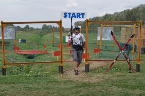 Getin' ready...F. Bindik before run