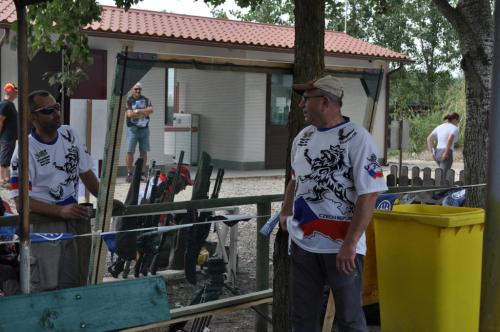 Coffee brakeM. Kazda and V. Polivka(right)