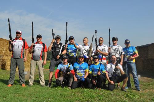 Smile and wait for flash!Squad No.7 after last stage of Shotgun WorldShoot 2015