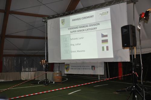 Awarding ceremonyDisplay for Standard Manual division Super Senior category