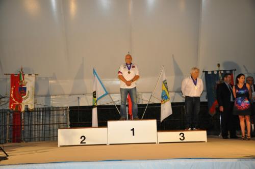 Awarding ceremony Standard Manual division Super Senior categoryWorld champion Lumir Safranek CZE