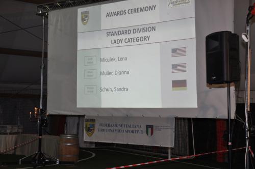 Awarding ceremonyStandard division Lady category