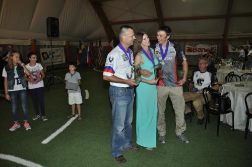 IPSC Shotgun Open WorldShoot medalistsVaclav Vinduska, Alena Karelina and Roman Khalitov