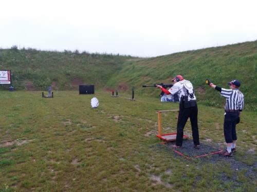 R. Zalejsky in actionU-shaped birdshot stage