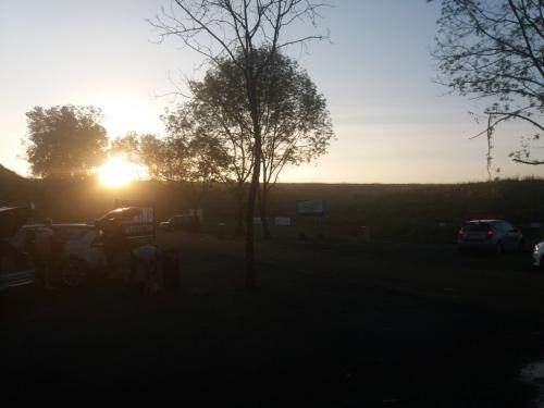 Morning at the stageSun dawn