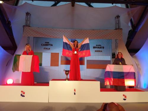 Open lady overal1st A. Karelina(RUS), 2nd I. Canetta(ITA) and 3rd M. Shvarts(RUS)