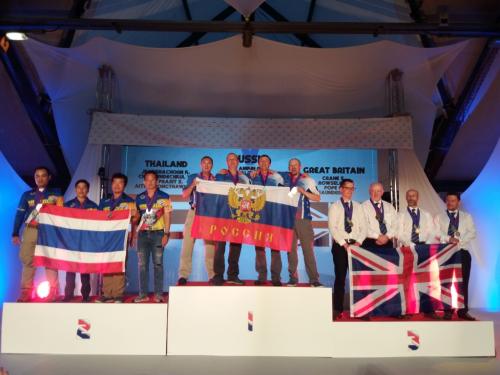 Open teams lady overal1st Russia, 2nd USA and 3rd France